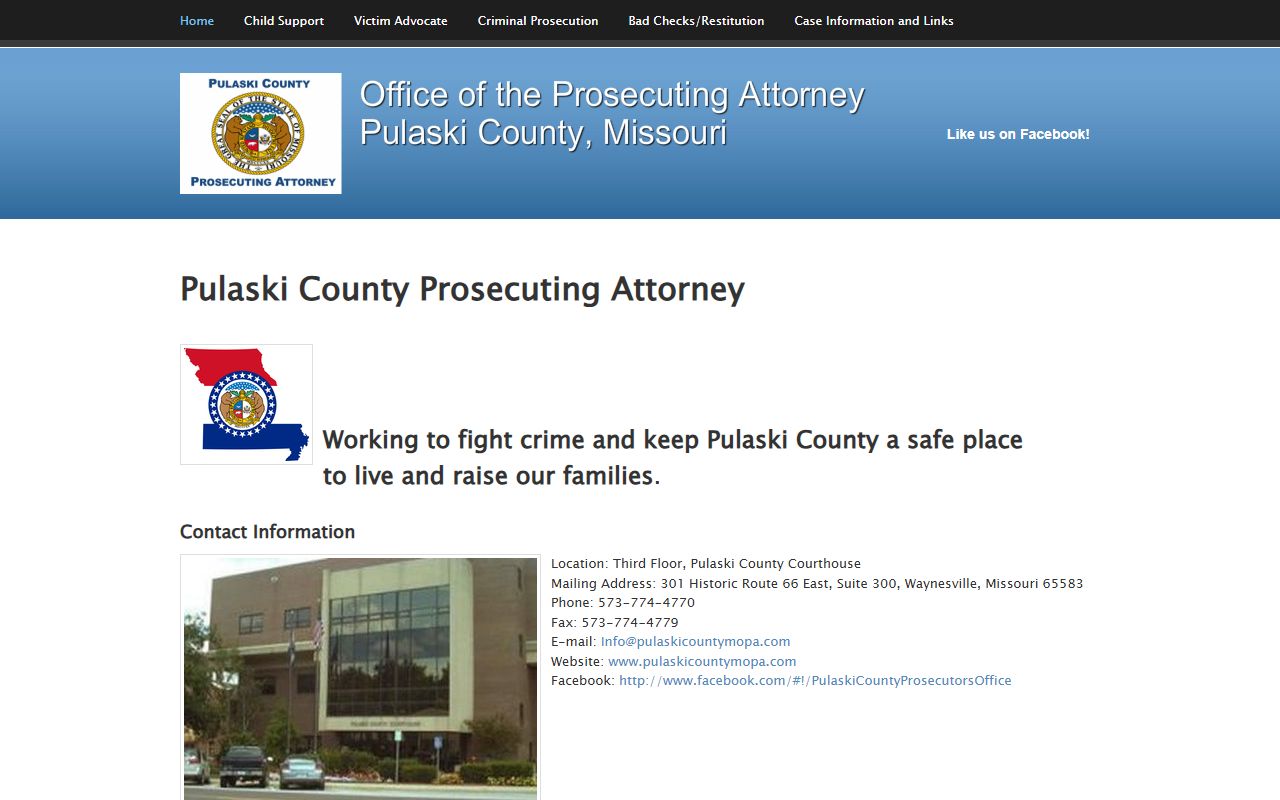 Pulaski County court dockets prosecuting attorney website