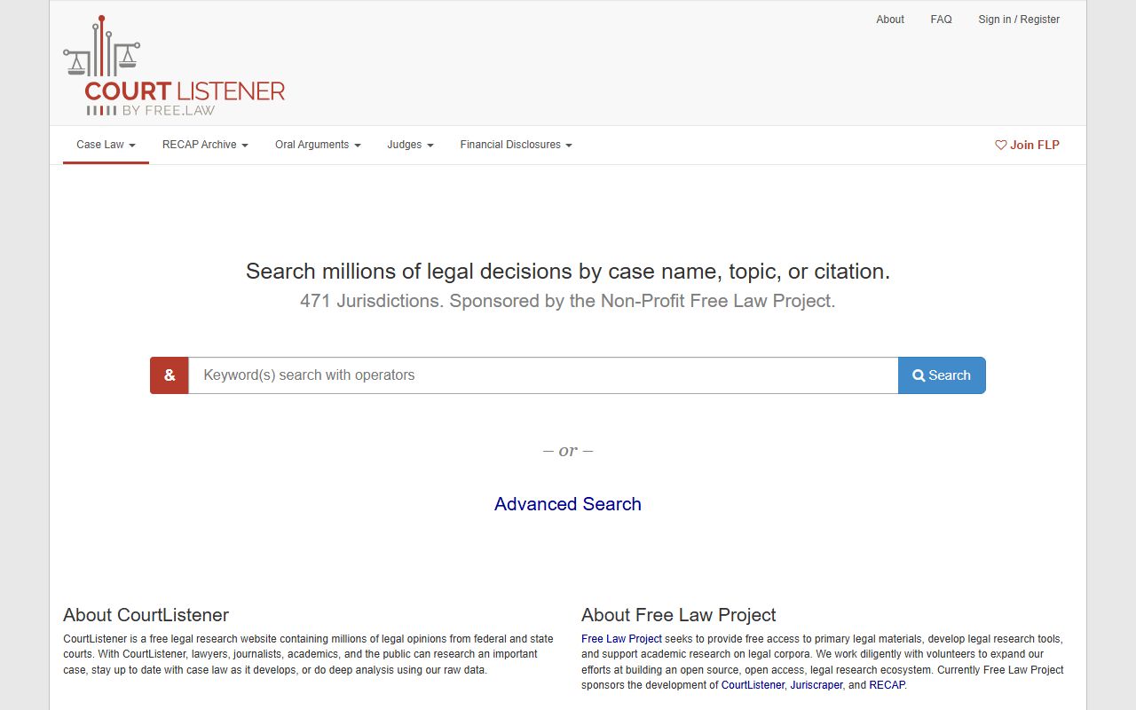 Pulaski County criminal court records CourtListener legal research search