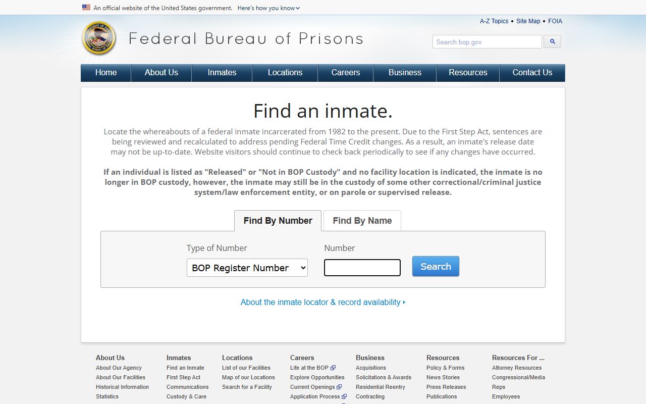 Pulaski County marriage and divorce records assigned federal inmate locator source