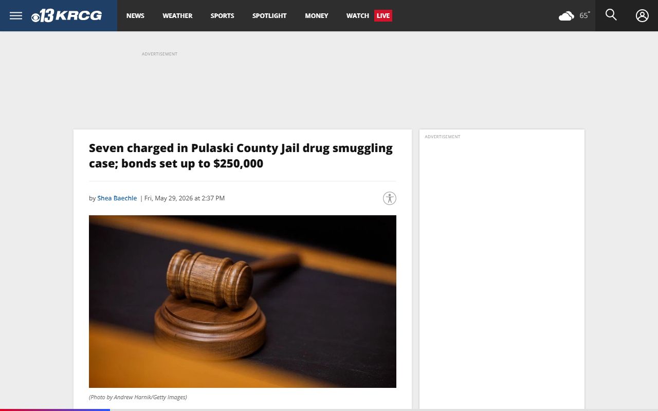 Pulaski County probate records assigned jail drug-smuggling news source
